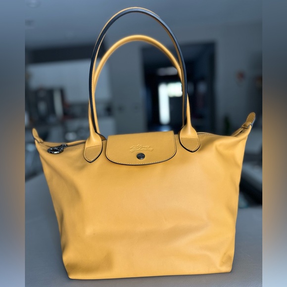 Longchamp - LE PLIAGE XTRA M TOTE BAG - Apricot - Leather - Excellent Condition - Picture 2 of 6